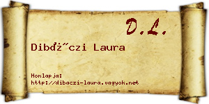 Dibáczi Laura névjegykártya
